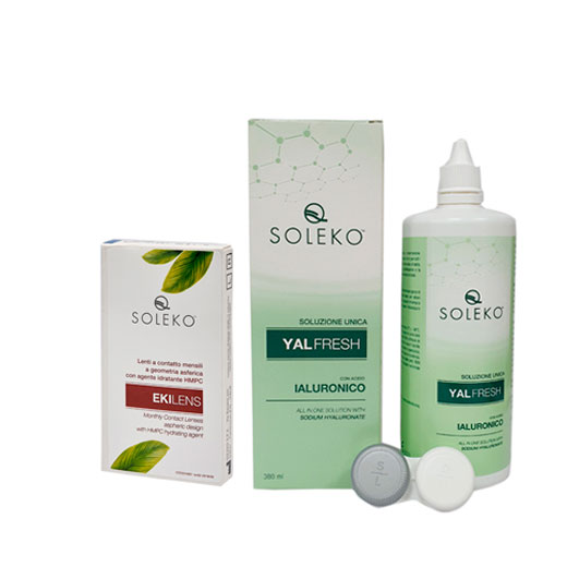 Набор: линзы EKILENS и раствор Yalfresh 380ml