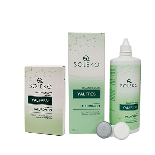 Набор: линзы YALFRESH и раствор Yalfresh 380ml