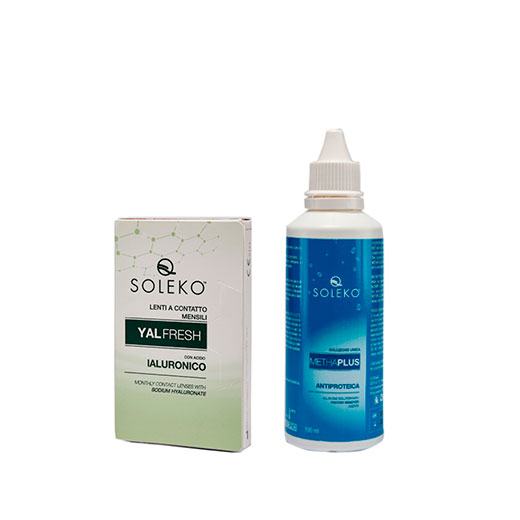 Набор: линзы YALFRESH и раствор MethaPlus 100ml